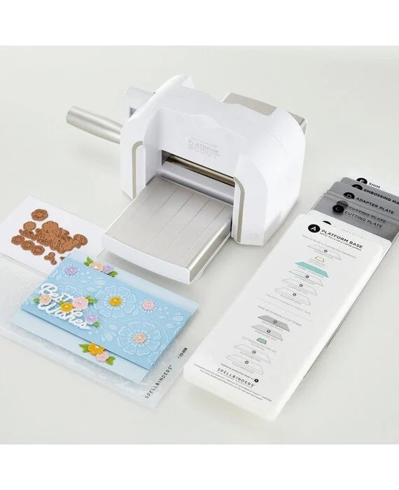 Spellbinders  Platinum Scout Die Cutting & Embossing Machine white-incl. starter kit - Liten smart die-kuttemaskin/ embossingmaskin med tilbehør.