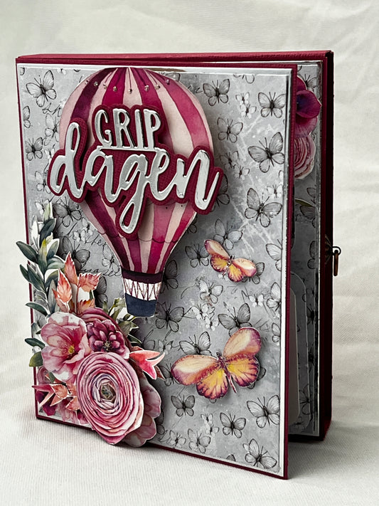 Hobbypakke / hobbykit - Hogi.no’s eget design - Roterende pop-up kort med skuff