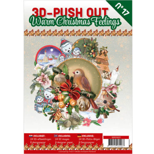 3D- Bok med 24 3D motiver- Warm christmas feelings - no17