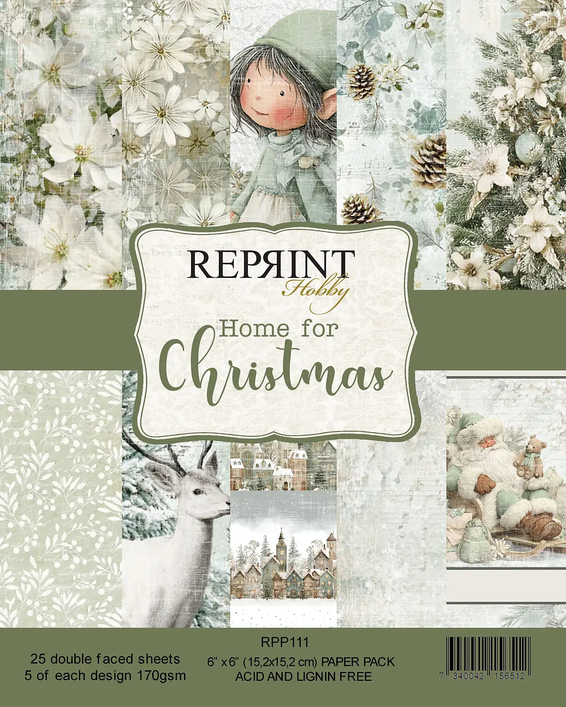 NYHET! Reprint  - Home for christmas Collection - 6x6