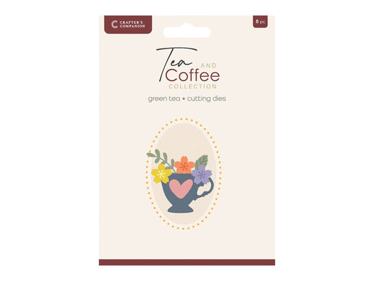 Crafter’s Companion Tea & Coffee Metal Die set- te og kaffe diessett - 8 dies i settet