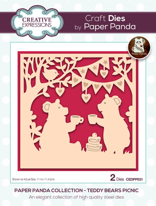 Creative Expressions Paper Panda Craft Die teddy Bears picnic
