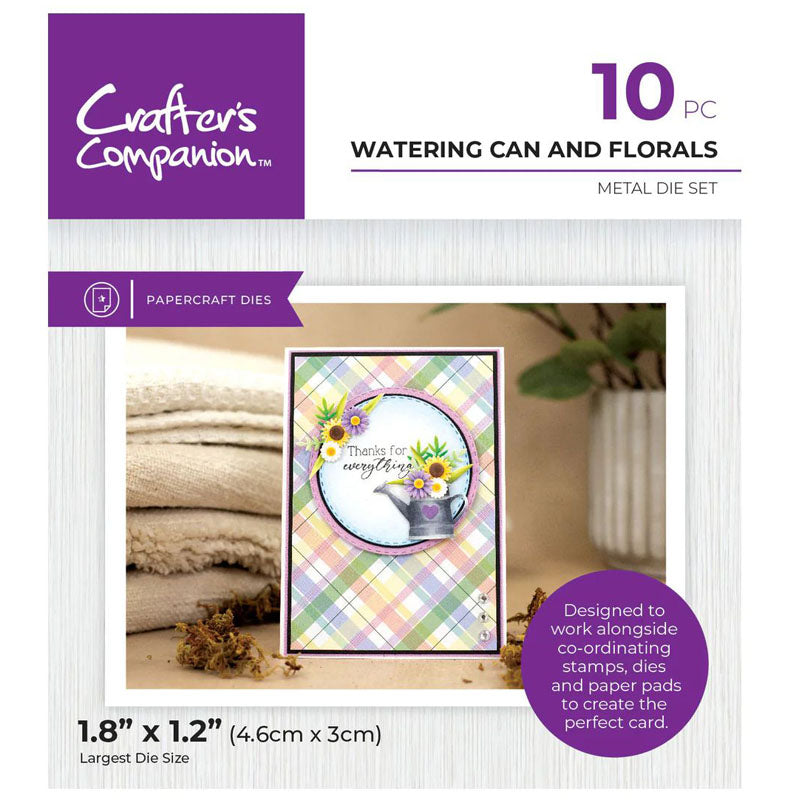 Crafters Companion Cutting Die, Garden - Watering Can And Florals