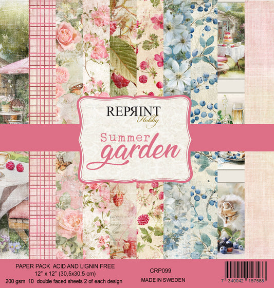 NYHET! Reprint  - Paperpack Reprint - Summer Garden Collection - 12x12
