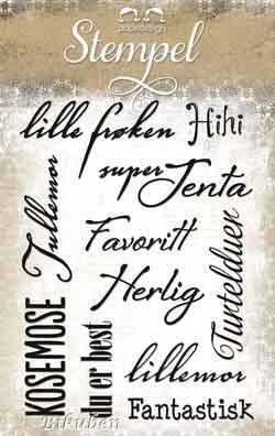 Papirdesign stempelplate - Lille frøken PD 13764