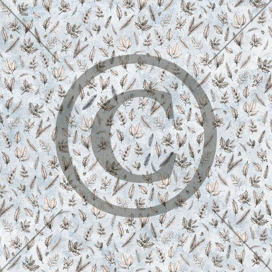 NYHET! Papirdesign Mønsterark 12´x12´ - Vinterglede - Frostnatt  -  PD1570