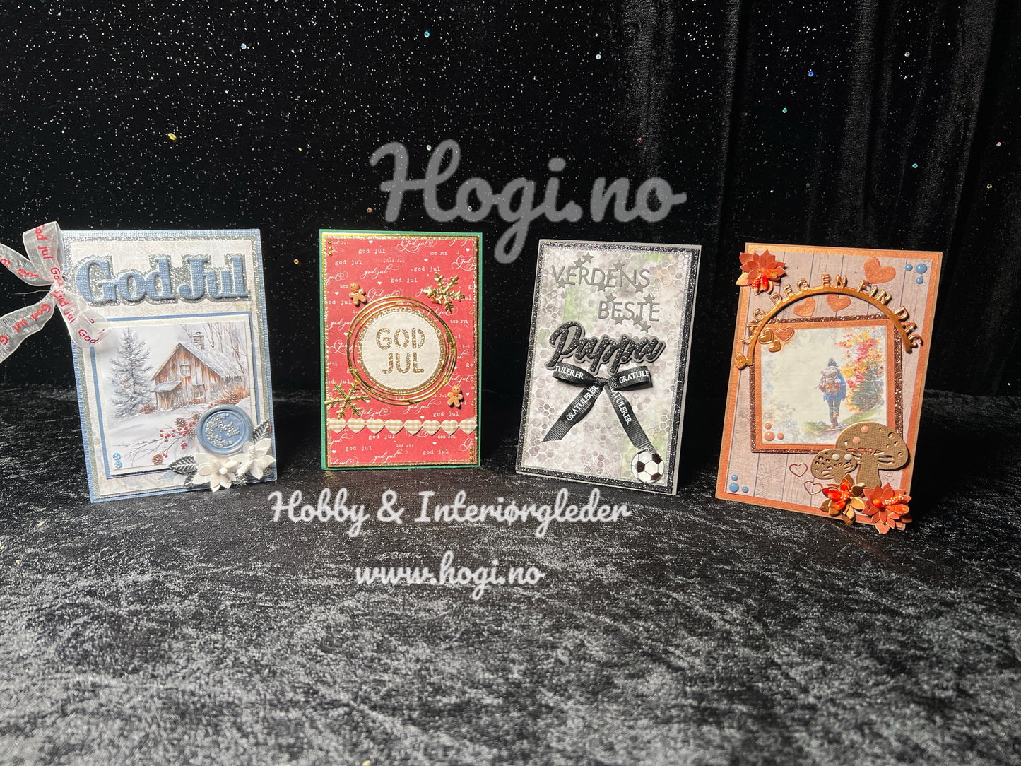 Hobbypakke:  «Gøyalt og stilig topphengslet kort»