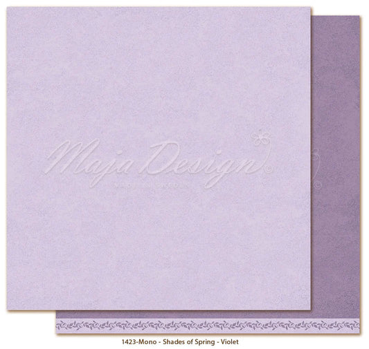NYHET! Maja Design - Spring Garden - Mono - Violet- 12 x 12"