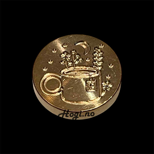 Lakkstempel- wax sealing coin - deilig te ☕️ - til lakkstempel segl