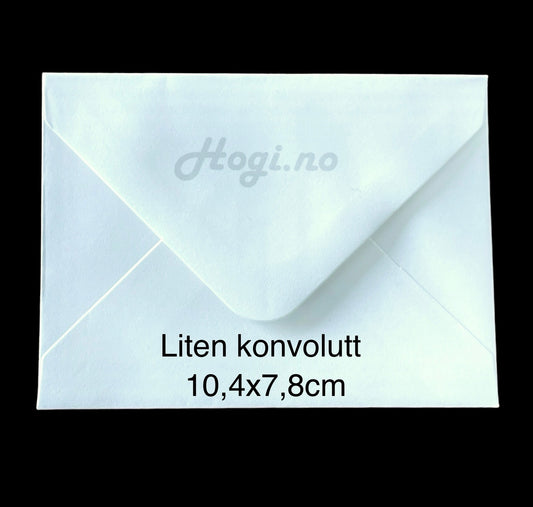 TILBUD! Konvolutter 6stk i pk.      Str: 10,4x 7,8cm