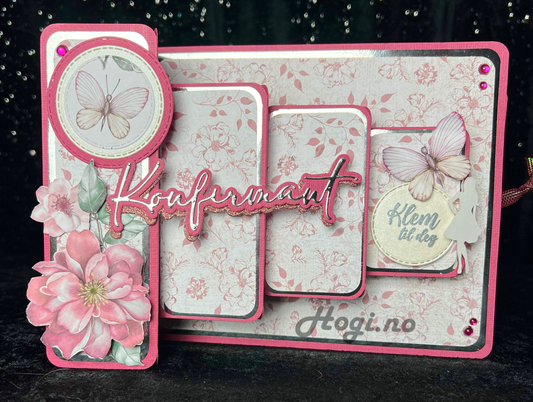 NYHET! Hobbypakke - Kubekort med pop-up effekt.