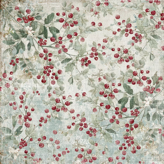 NYHET! Reprint mønsterark - Deck the Halls - Mistletoe RP0718 - 12x12