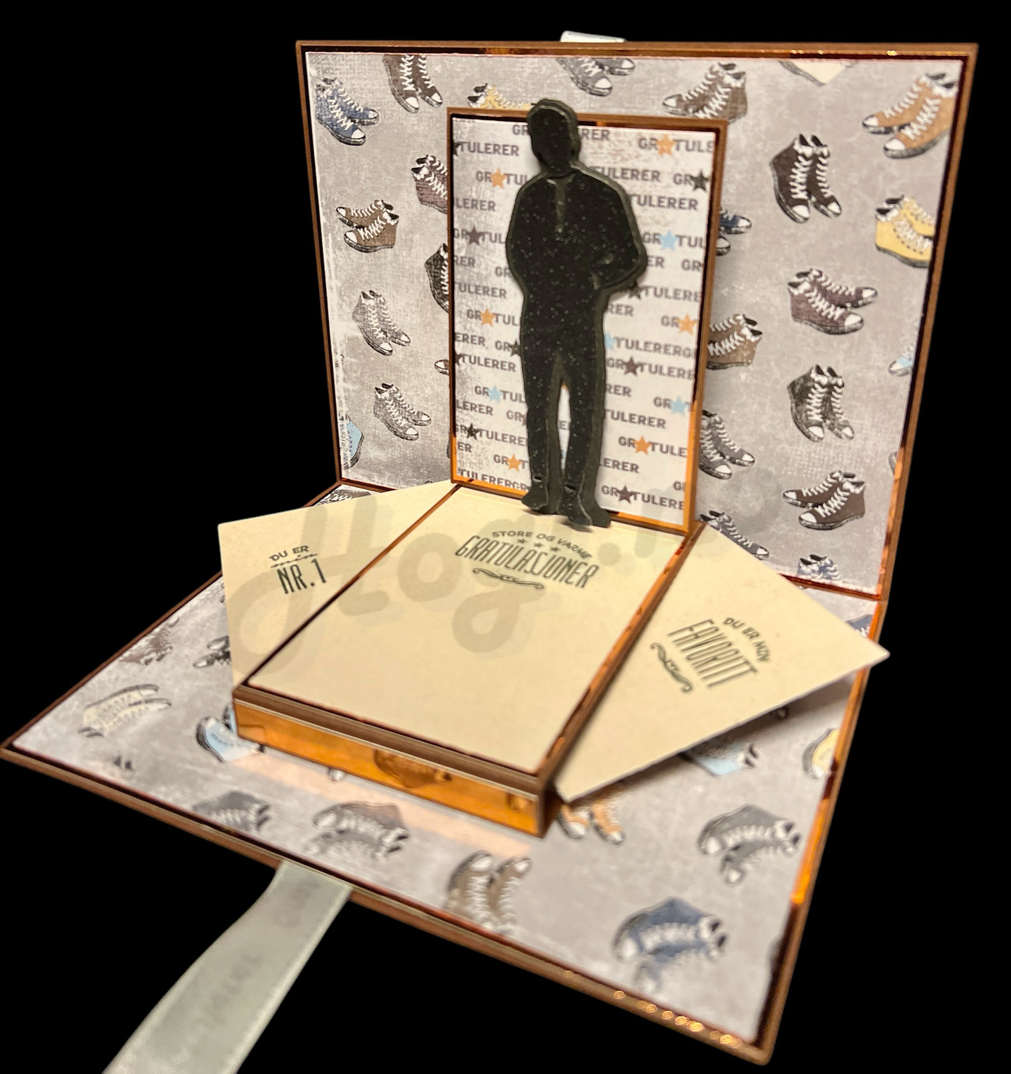 NYHET! Hobbypakke/ hobbykit - Morro brettekort med sving pop-ut