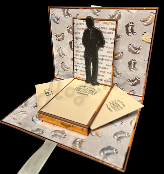 NYHET! Hobbypakke/ hobbykit - Morro brettekort med sving pop-ut