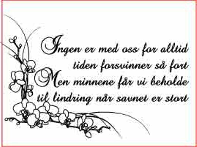 Papirdesign stempelplate - clear stamps - Ingen er med oss for alltid