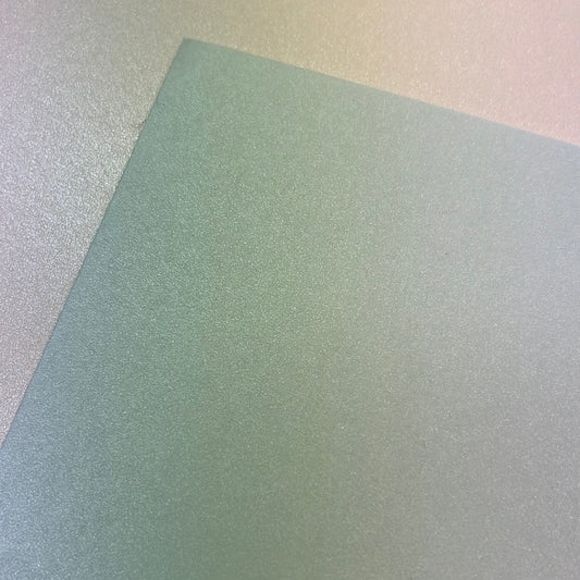 A4 Shimmerkartong - Mint /lys pastell grønn   - 220g