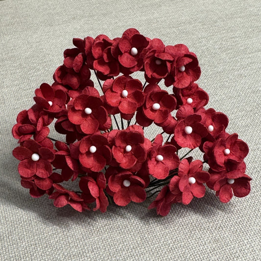 Papirdesign - søte blomster - rød