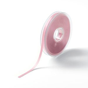 Silkebånd /  Satinbånd 6mm – Lys rosa