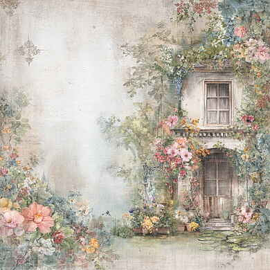 NYHET! Reprint - The Pottery Collection - Blooming Entrance 12x12 (30,5 x 30,5 cm)-