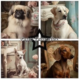 Paper Favourites - Shabby Dogs - Paper Pack 6 x 6" PF282