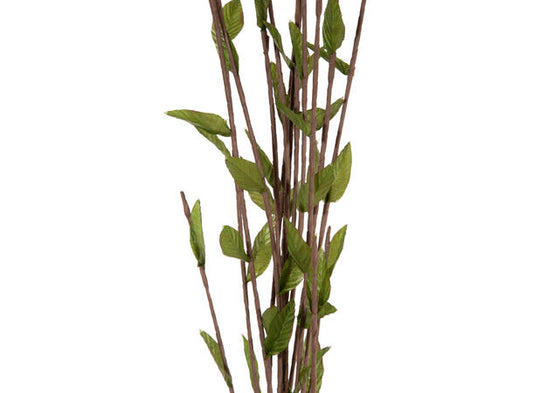 Kvist med grønne små blader - 112cm