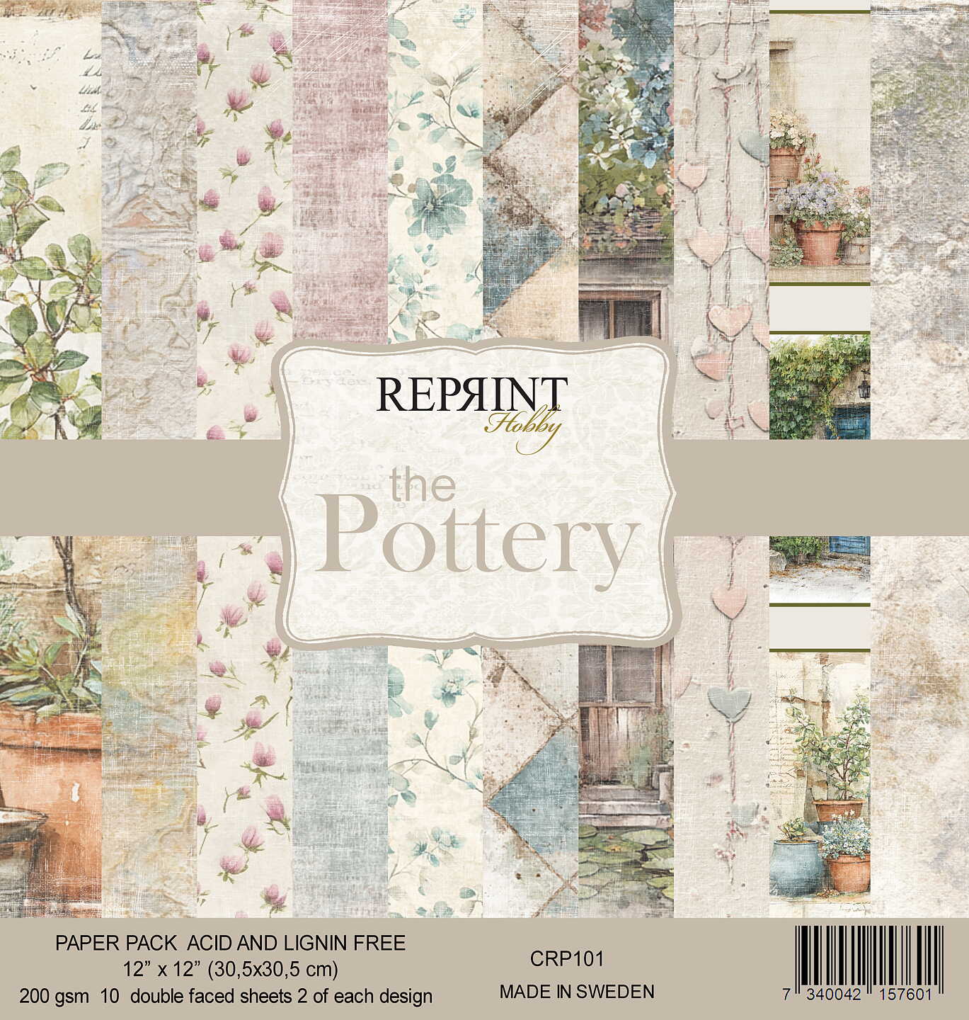 NYHET! Paperpack Reprint - The Pottery Collection Paperpack - 12x12