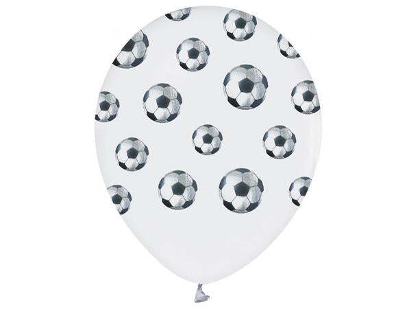 Latex ballonger - Fotball - 5 assortert pr pk - 12inch