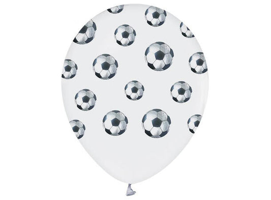 Latex ballonger - Fotball - 5 assortert pr pk - 12inch