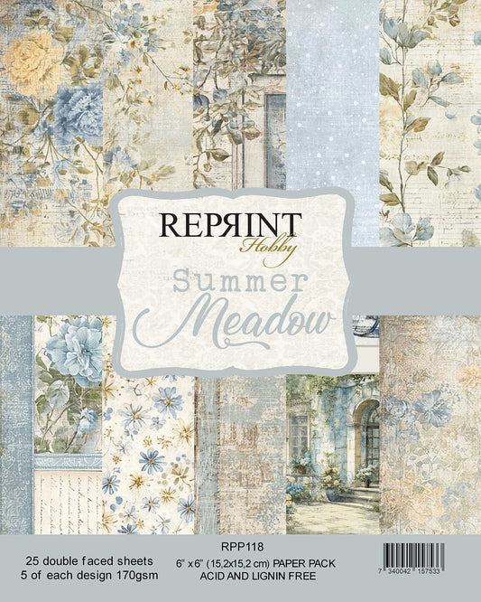 NYHET! Reprint  - Paperpack Reprint - Summer Meadow Collection - 6x6