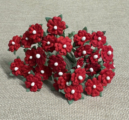 NYHET! Papirdesign - Miniblomster , Rød