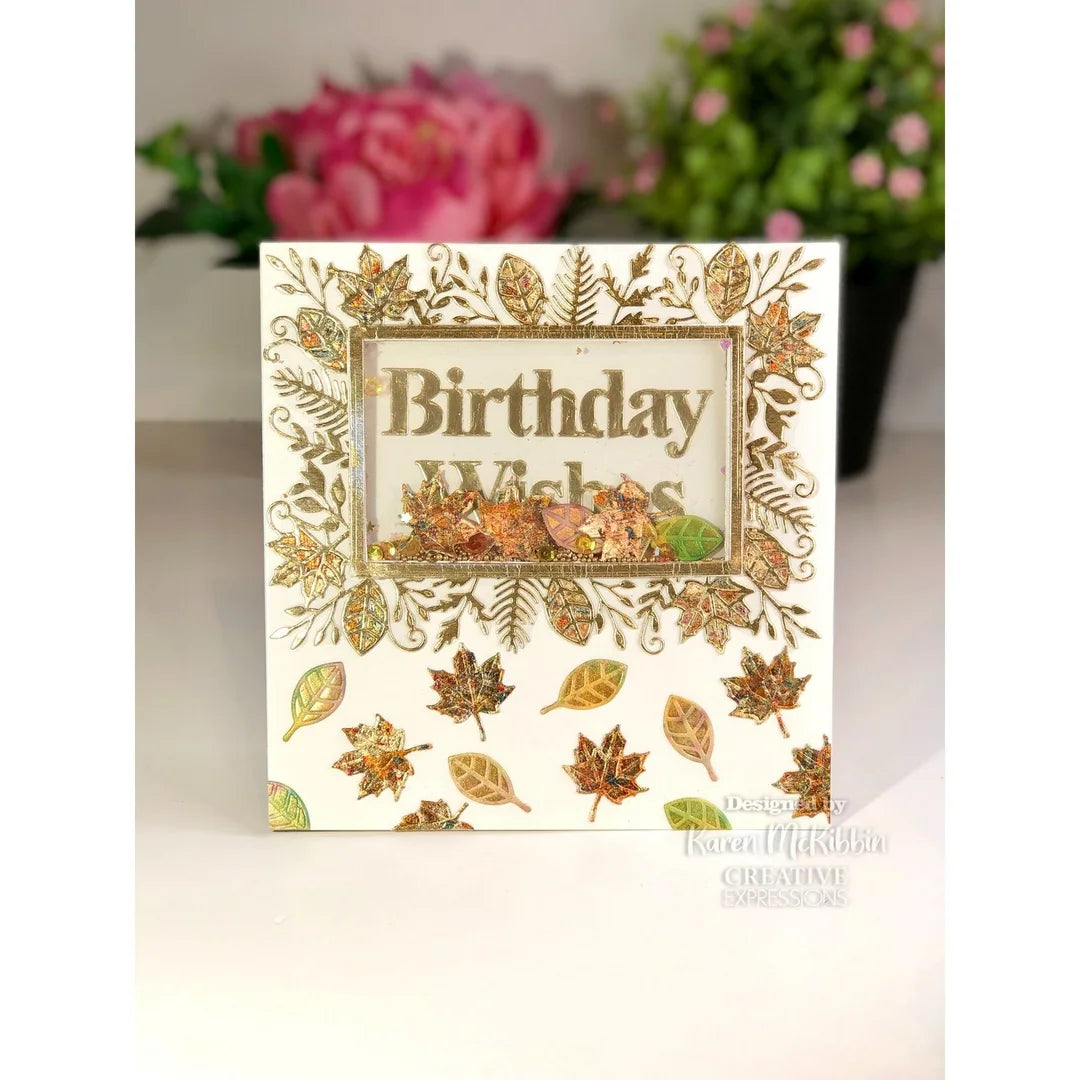Creative Expressions Craft Dies Frames & tags-leafy rectangle