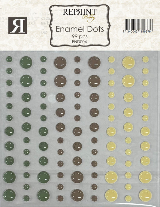 Forhåndsbestill nå! Kommer snart! NYHET! Reprint Adhesive Enamel Dots Home for Christmas - selvklebende dotter/ dots/ halvperler