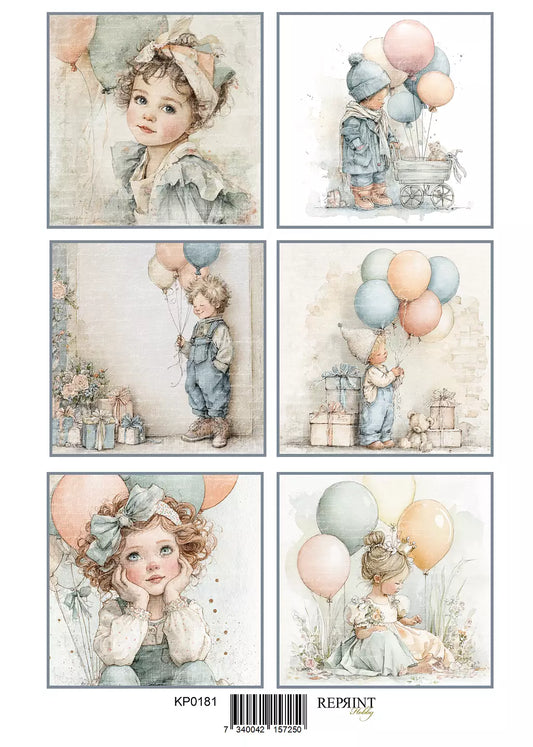 NYHET! Reprint  - klippark -  Quiet moments Celebrate - A4 - KP0181