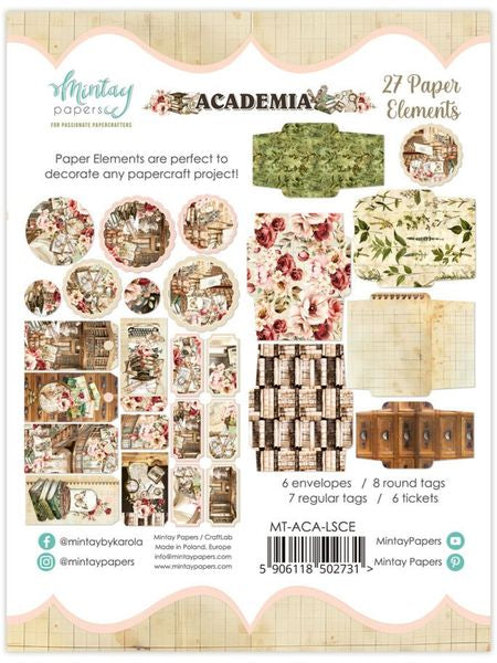 Mintay Academia Paper elements  27pcs
