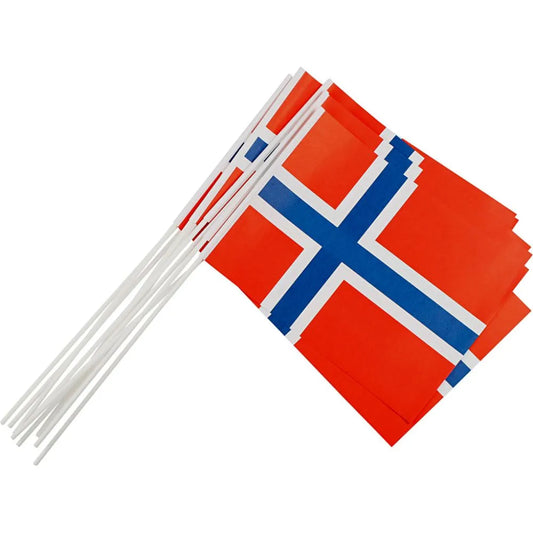 Flagg Norge- 10 stk