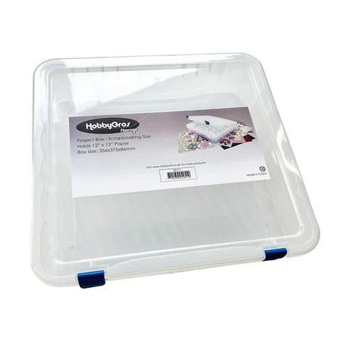Hobbygros Plastic Storage Box - Fits 12x12 Inch Paper (SS111)