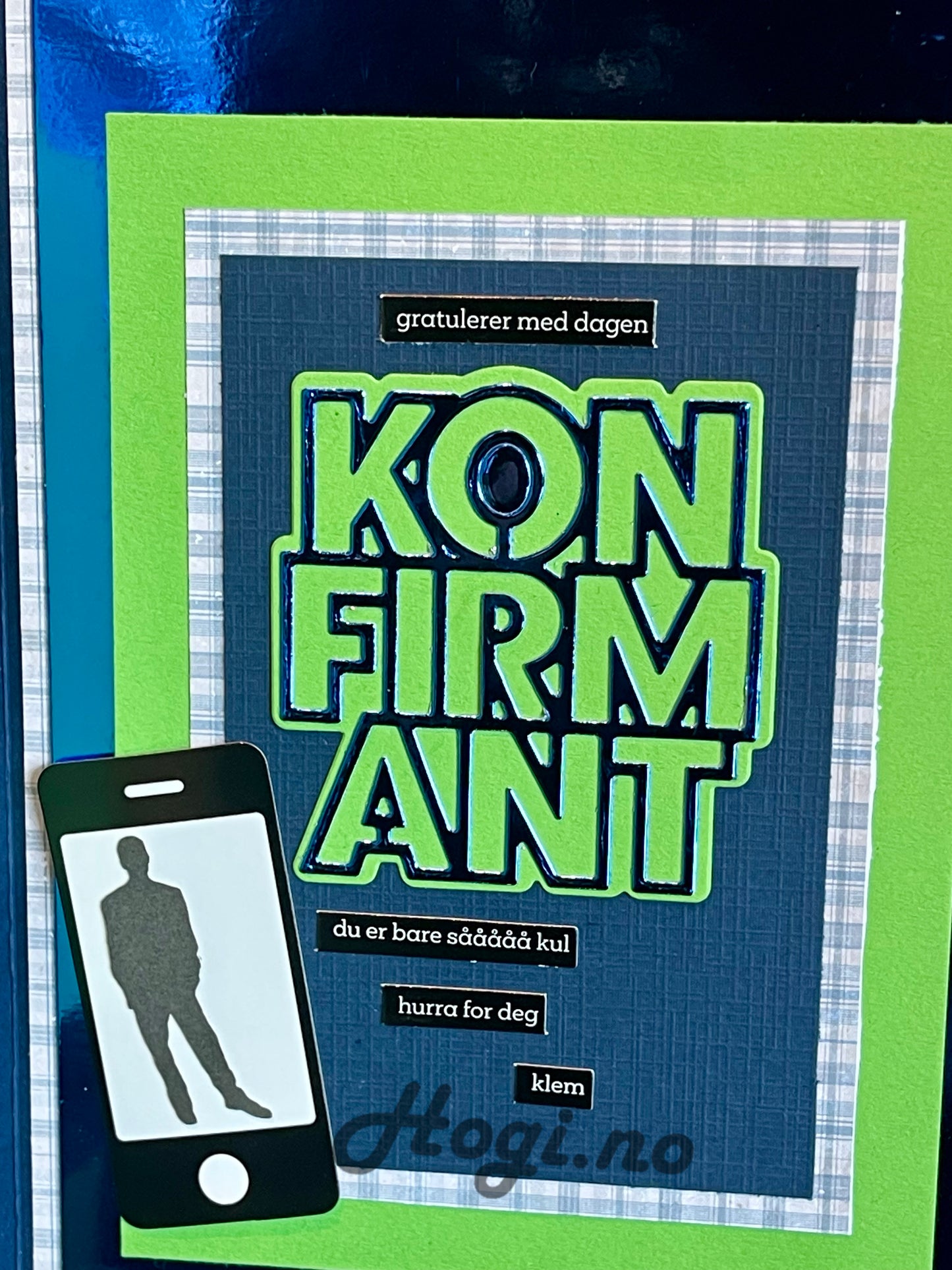 Papirdesign - Die Cuts - Mann,  kremfarget