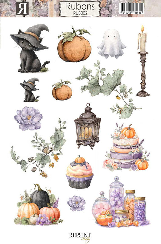 Reprint - Enchanted Halloween rubons