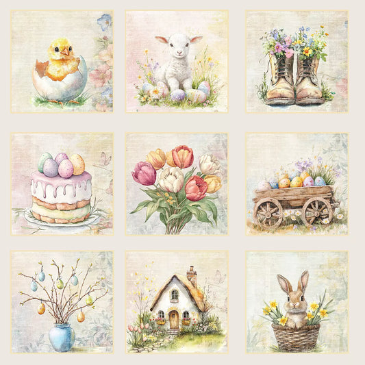 NYHET! Reprint- Hello easter tags - rp0684 - 12x12