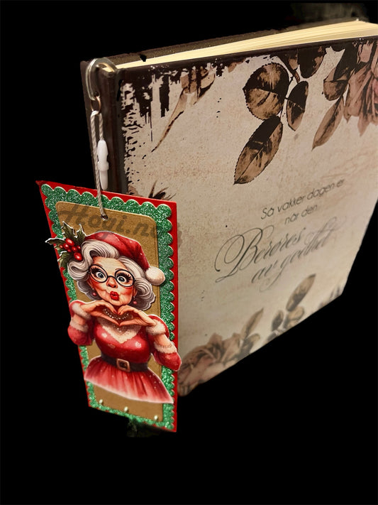 2 stk Bokmerkekrok med øyehull til å henge dekor i. L ca 8,5 cm