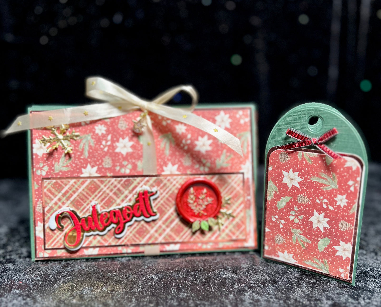 Hobbypakke " Gaveboks med kort/ tag "