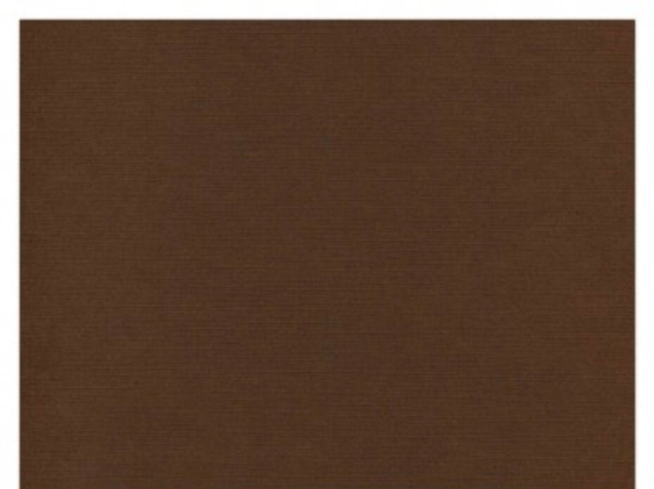 Kartong - sjokolade brun / Chocolate brown  12x12, 250g. Syrefri. Ensfarget med linstruktur