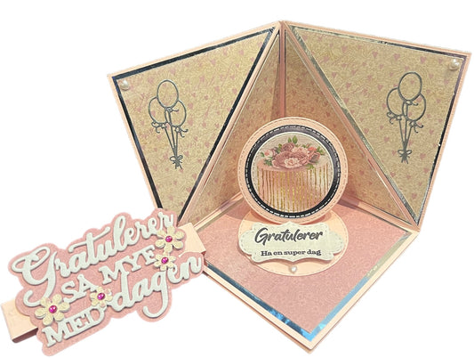 Hobbypakke - Spennende brettekort med magnet og staffeli