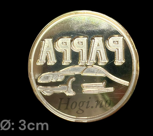 EKSKLUSIV NYHET! Lakksegl stempel «PAPPA» m/ bil i moderne design - Hogi.no’s design