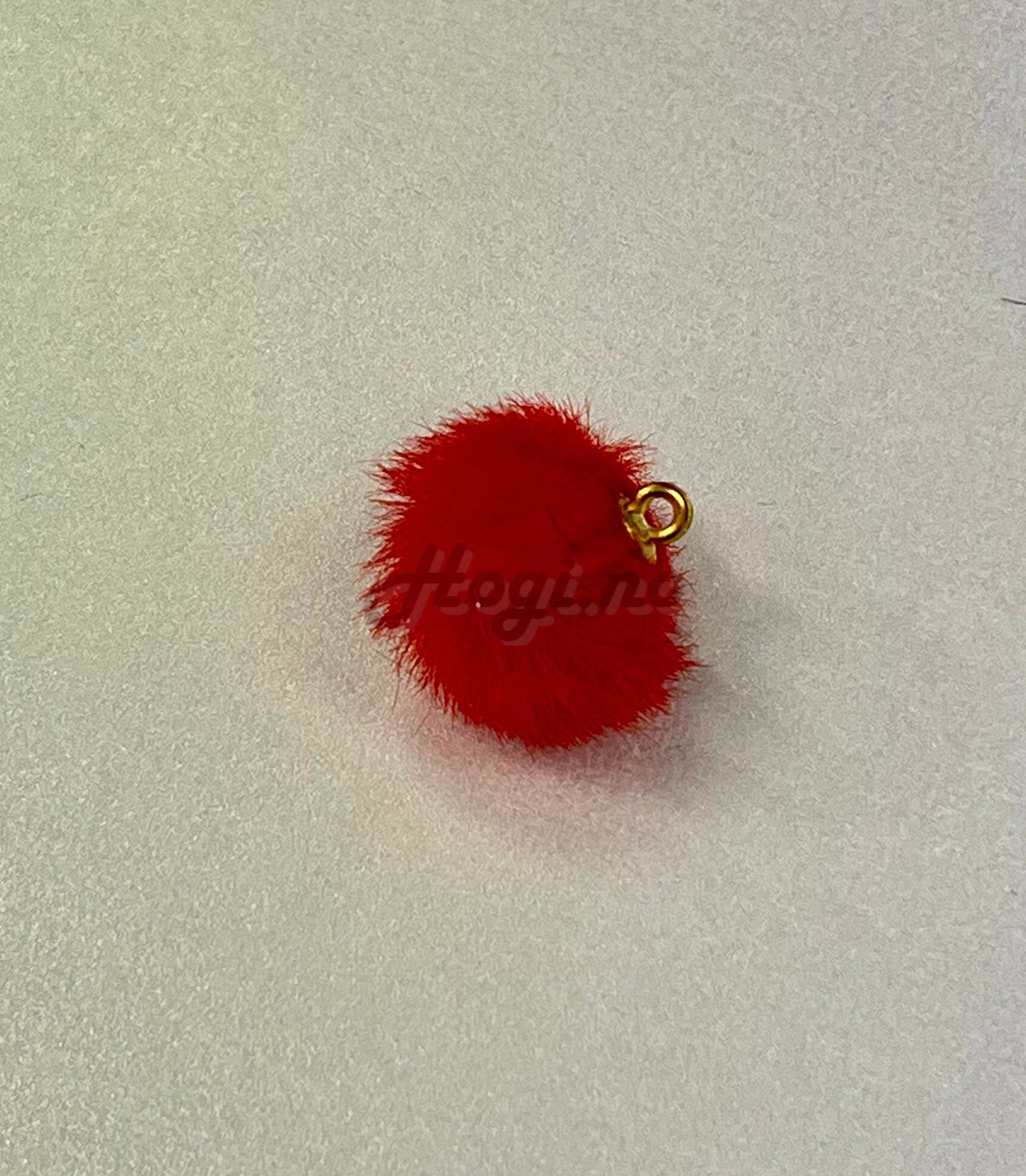 Pom pom, mini, med  fuskepels, MANGE FARGER Å VELGE I😍