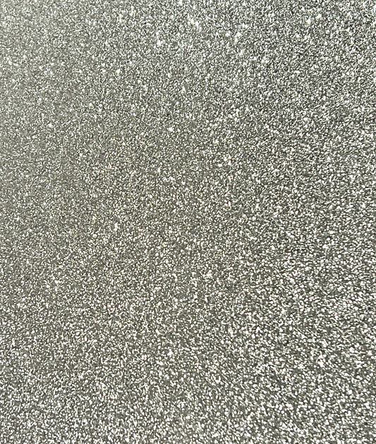A4 - Glitterkartong -  Fine Silver / sølv