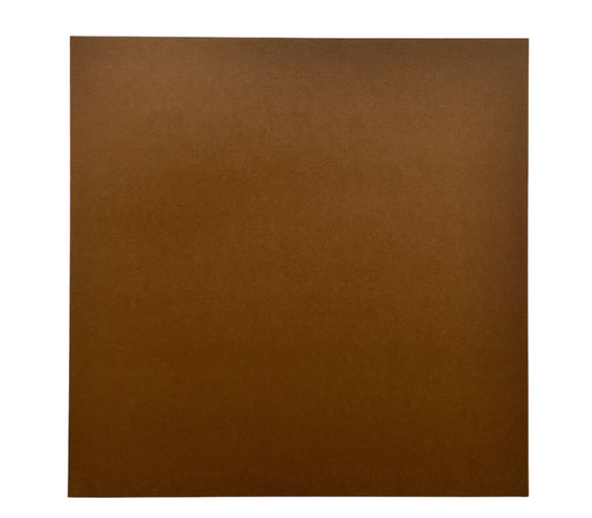 Ensfarget kartong - Kaffebrun / coffee  30,5x30,5 -  12x12 Inch Smooth Cardstock 220gsm