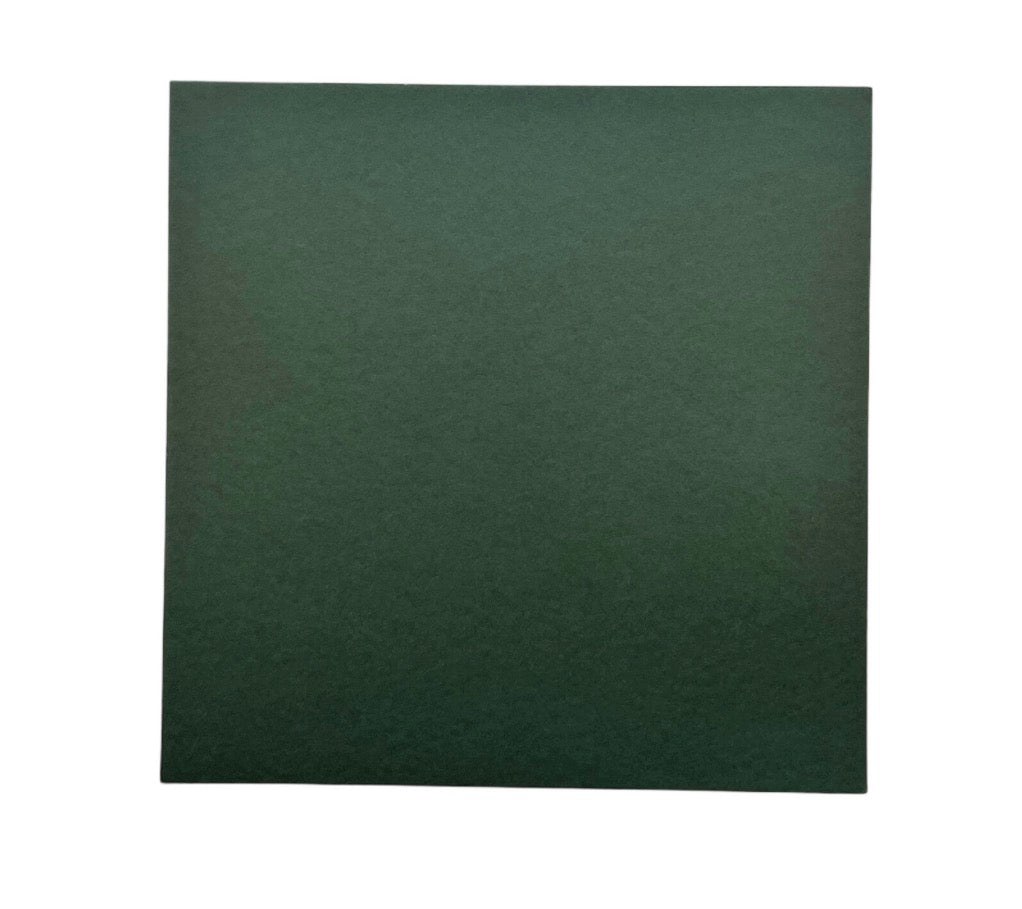 Ensfarget kartong - dyp grønn  30,5x30,5 - Deep green 12x12 Inch Smooth Cardstock 220gsm