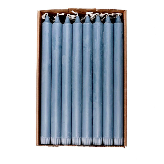 Kronelys Dusty blue / støvblå  28cm