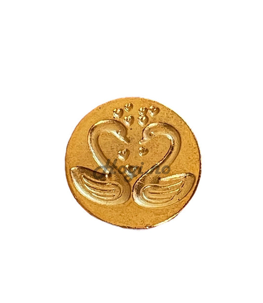 lakkstempel- wax sealing coin - Svaner med hjerter 🦢💕 - til lakkstempel segl
